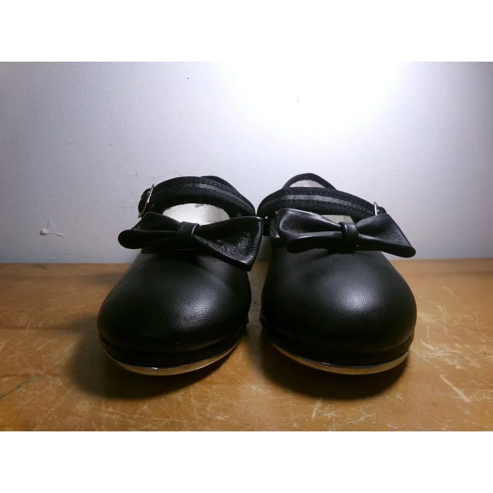 Dance Tap Shoes Capezio Kids 12M Mary Jane Leather Easy Strap Student